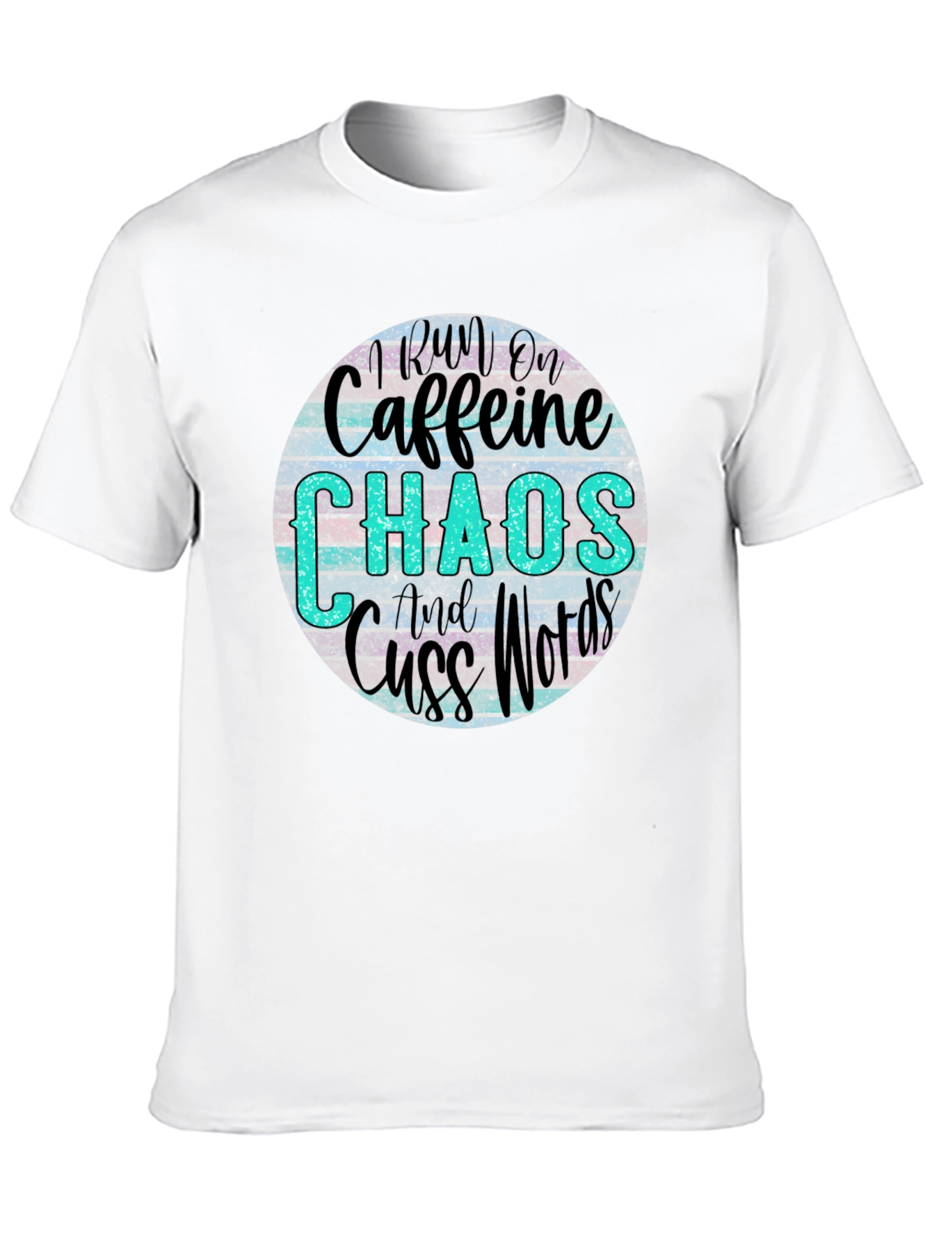 Caffeine Chaos & Cuss Words Graphic Tee