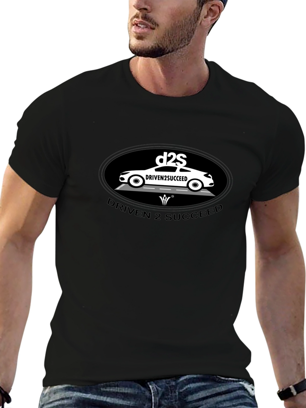 Driven 2 Succeed Black Graphic Tee