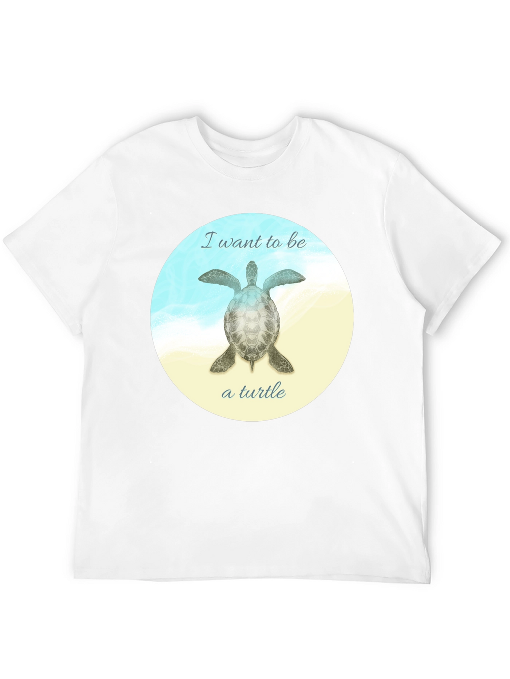I Want to Be a Turtle T-Shirt - Black