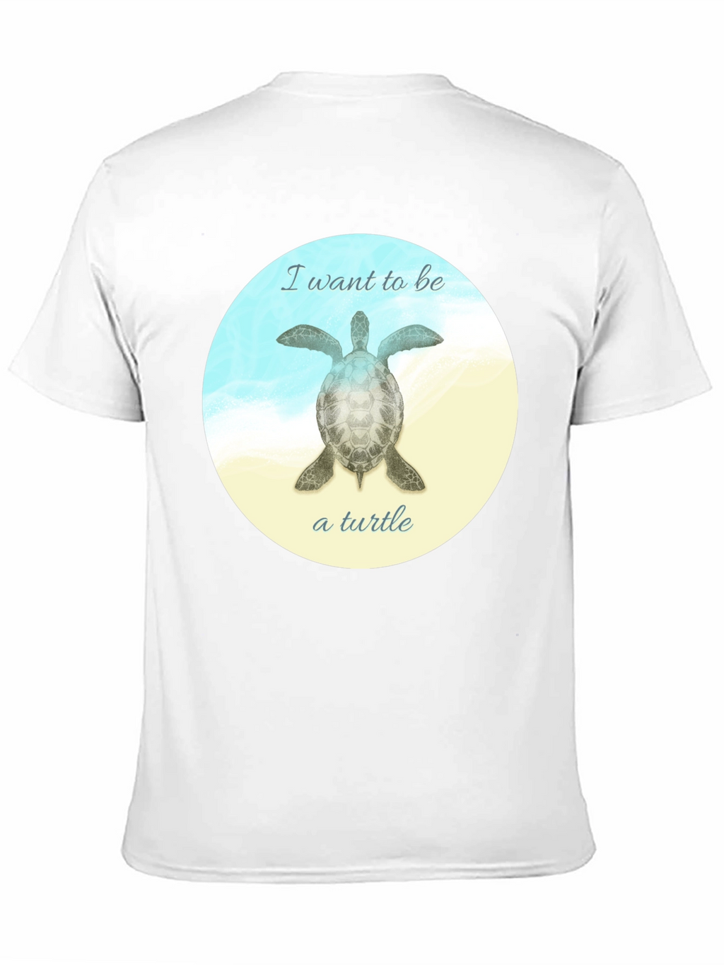 I Want to Be a Turtle T-Shirt - Black