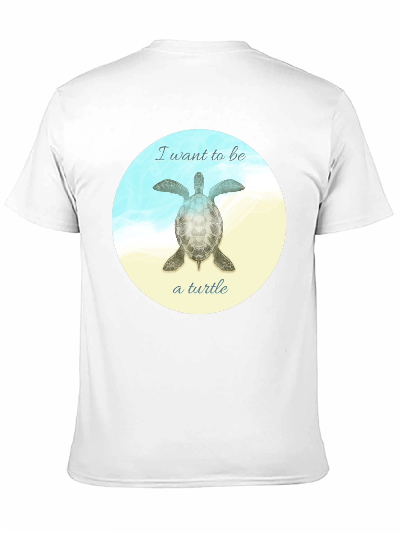 I Want to Be a Turtle T-Shirt - Black