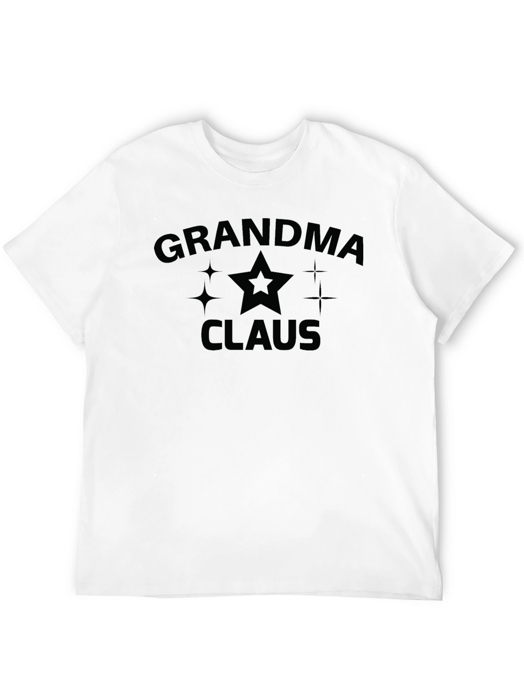 Grandma Claus Graphic Tee - Black Holiday Shirt