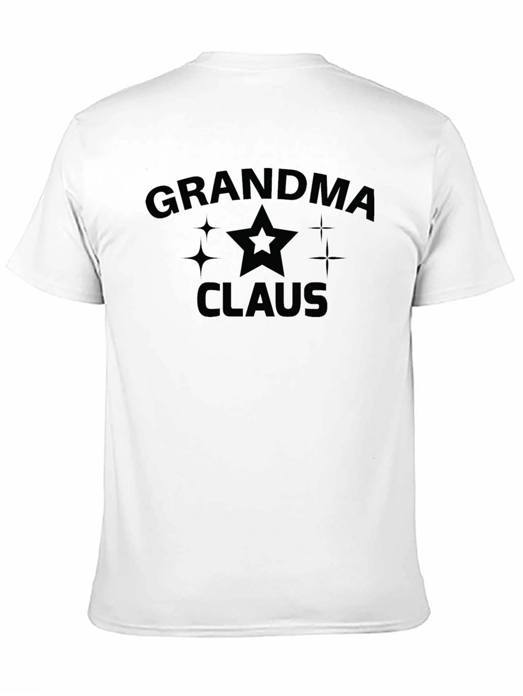 Grandma Claus Graphic Tee - Black Holiday Shirt