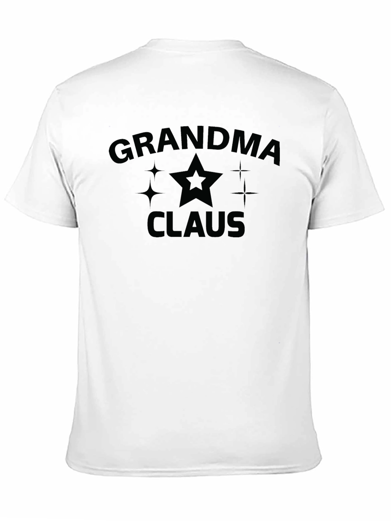 Grandma Claus Graphic Tee - Black Holiday Shirt