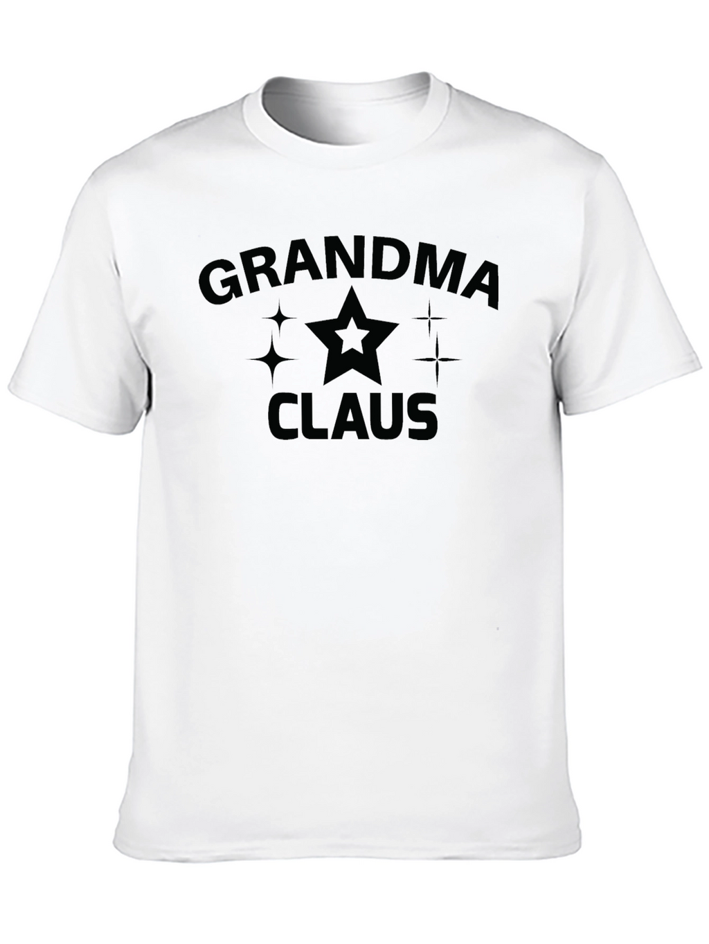 Grandma Claus Graphic Tee - Black Holiday Shirt