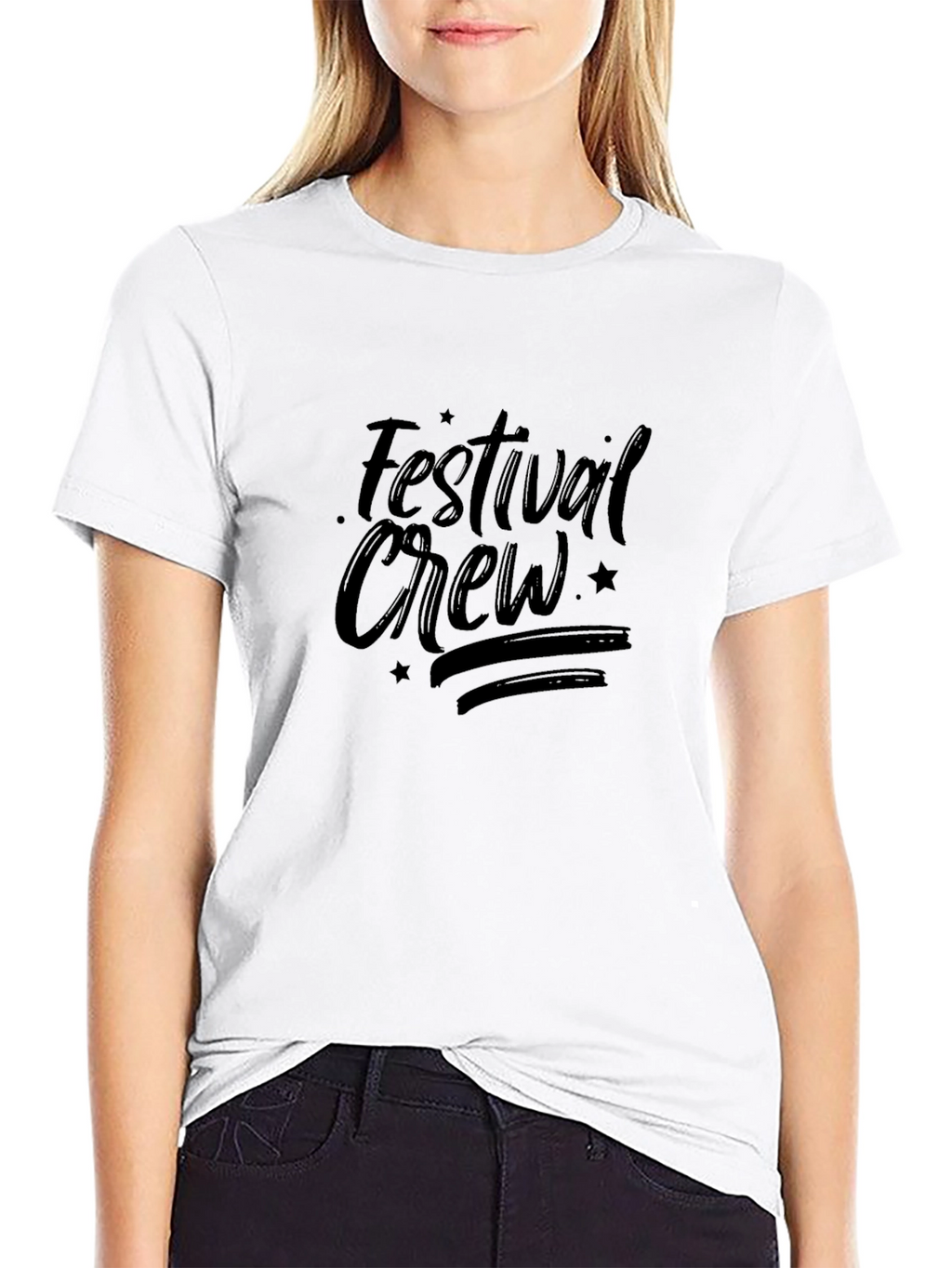 Festival Crew Black Graphic Tee