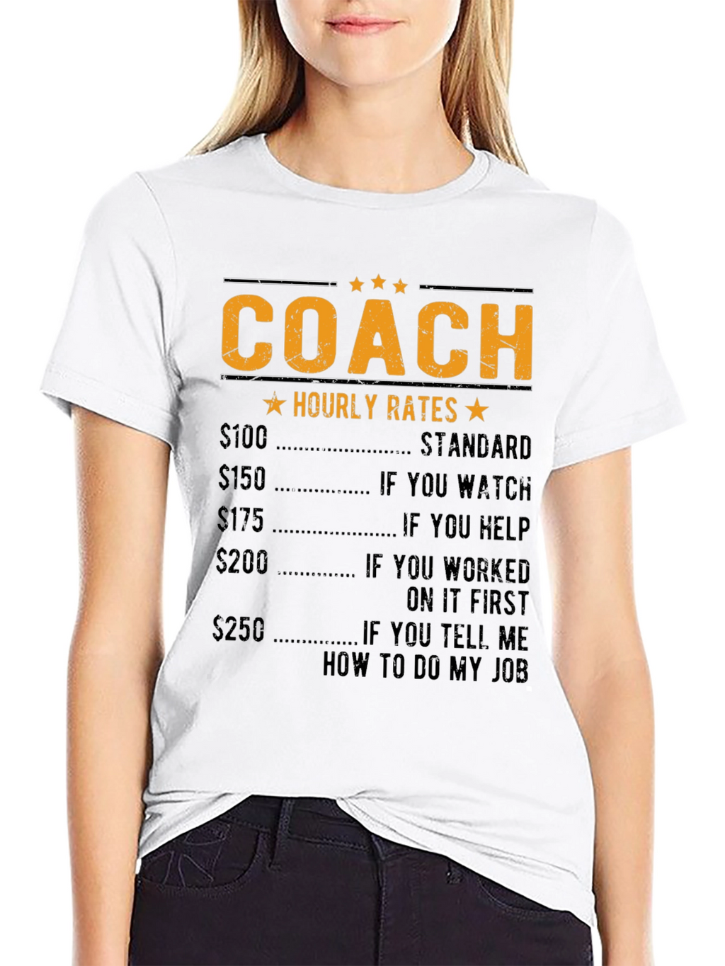 Coach Hourly Rate Graphic T-Shirt
