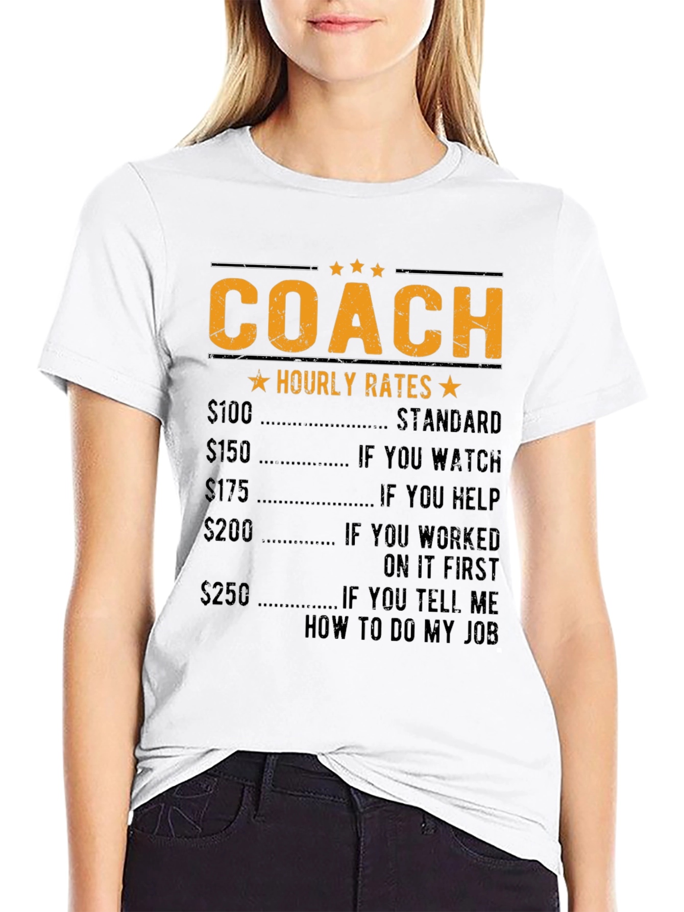 Coach Hourly Rate Graphic T-Shirt
