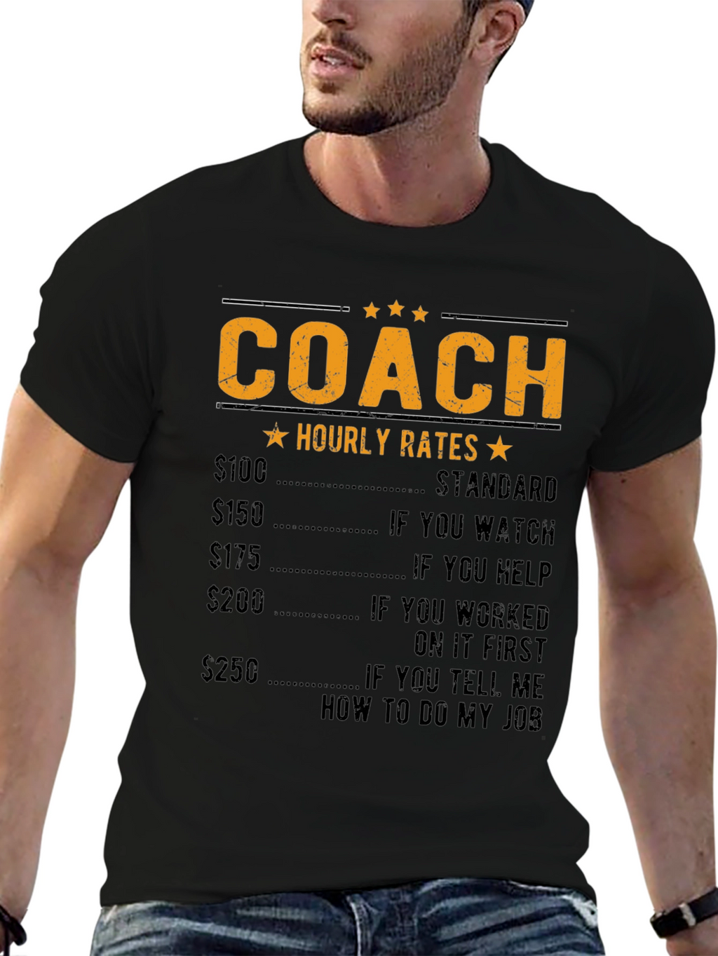 Coach Hourly Rate Graphic T-Shirt