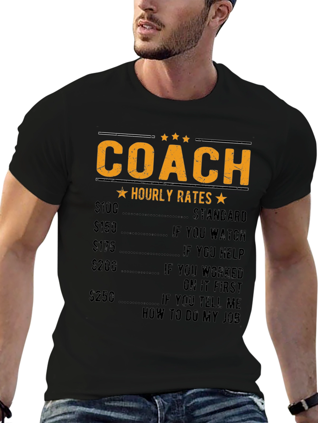 Coach Hourly Rate Graphic T-Shirt