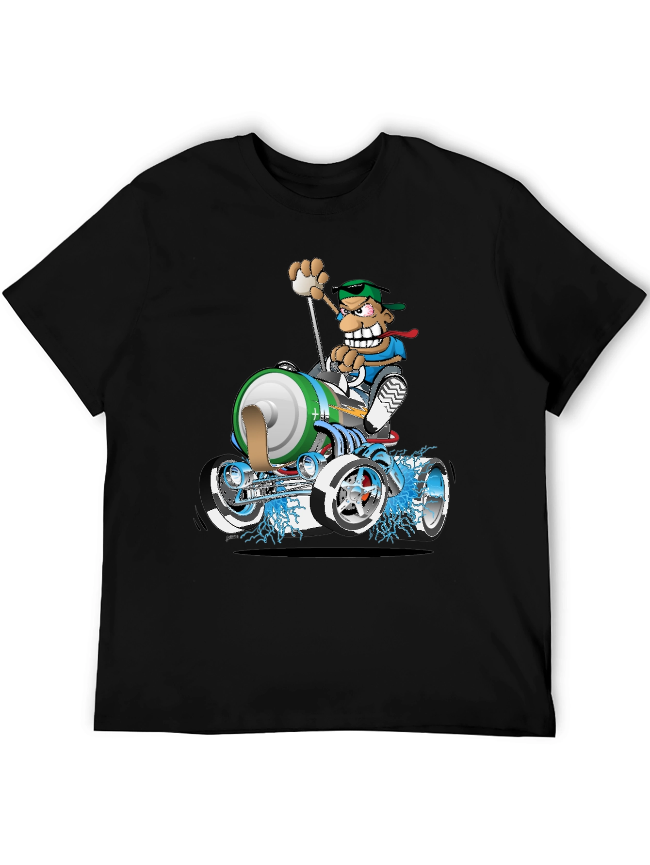 Cartoon Race Car T-Shirt