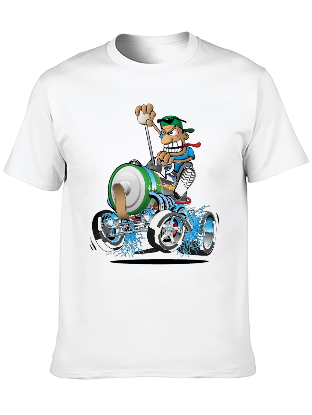 Cartoon Race Car T-Shirt