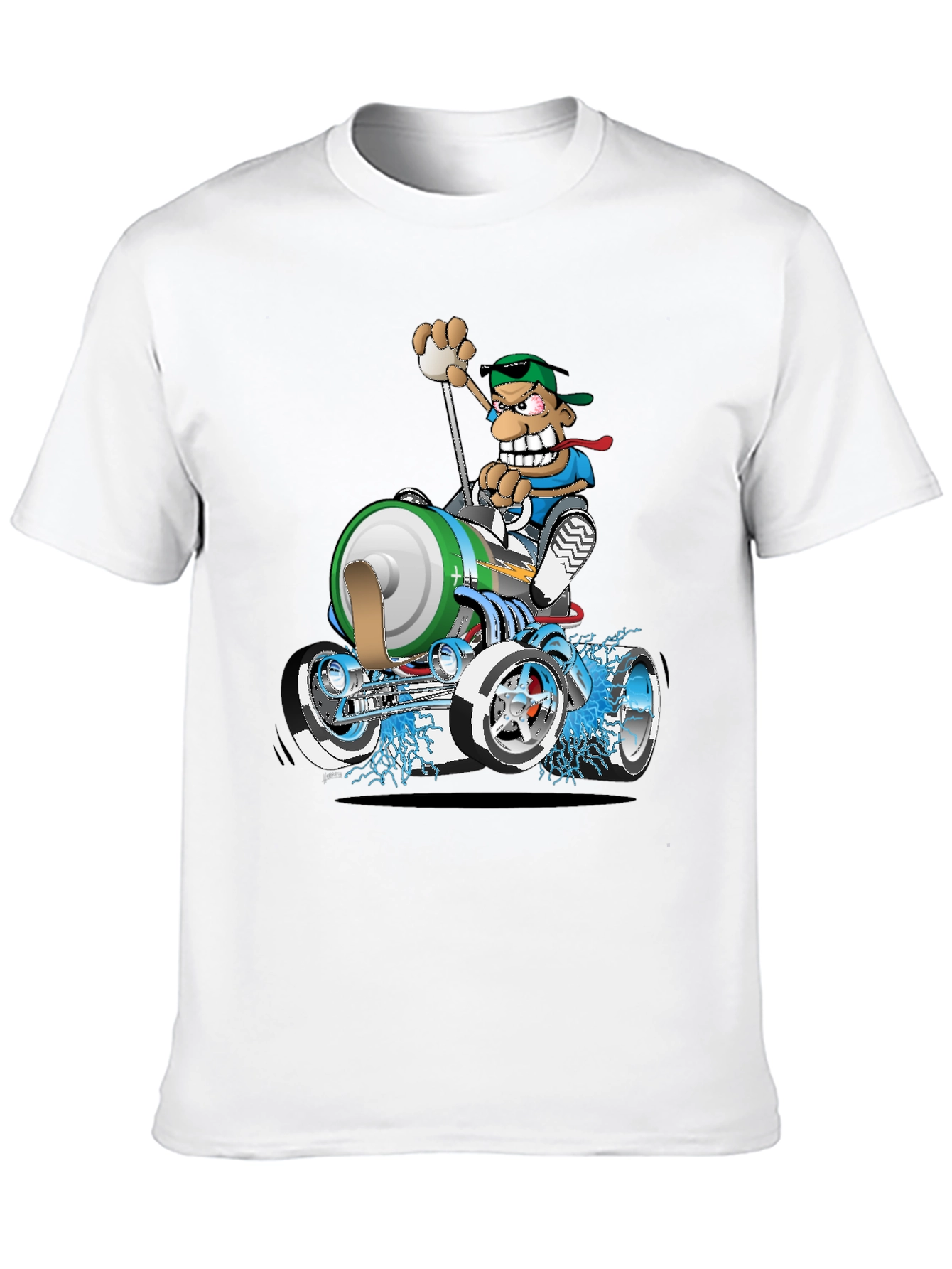 Cartoon Race Car T-Shirt