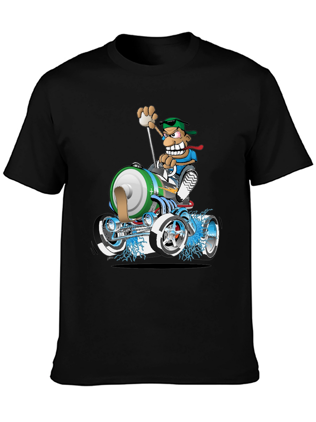 Cartoon Race Car T-Shirt