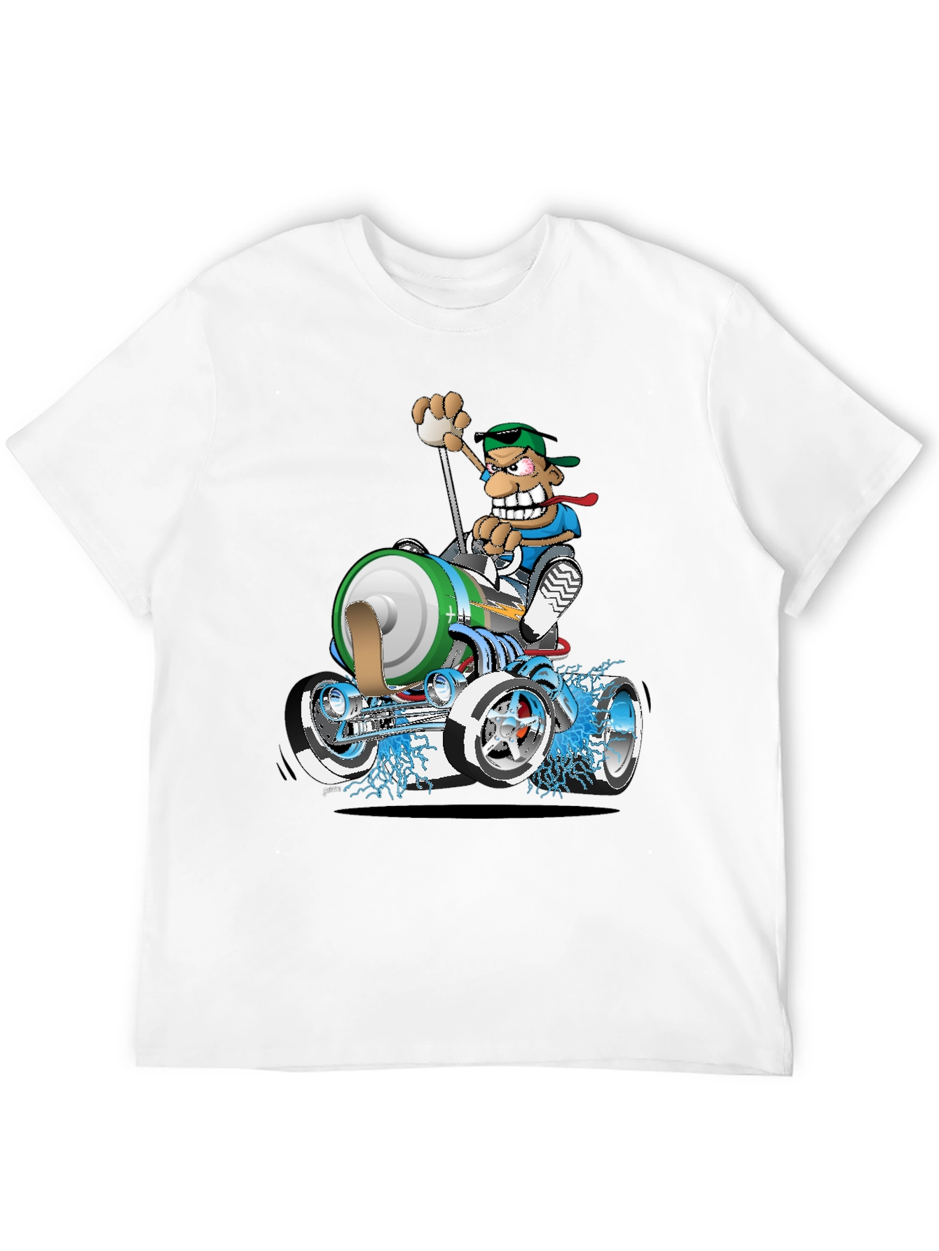 Cartoon Race Car T-Shirt