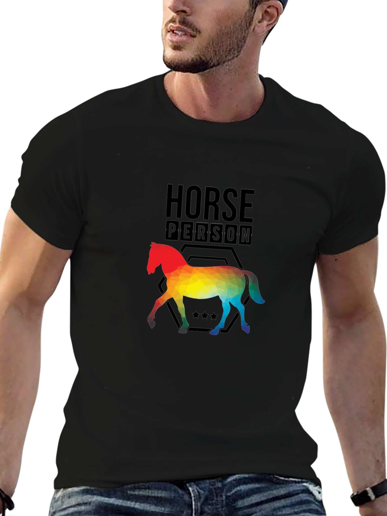 Horse Person T-Shirt - Colorful Equine Design