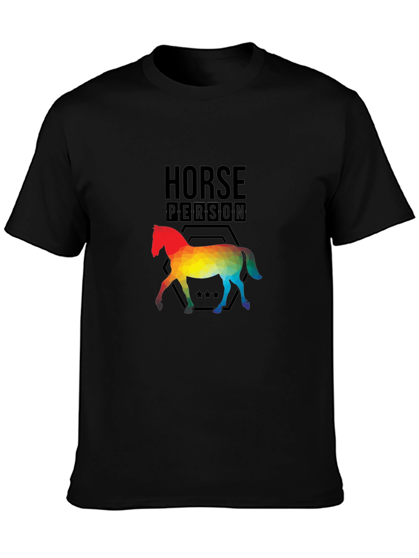 Horse Person T-Shirt - Colorful Equine Design