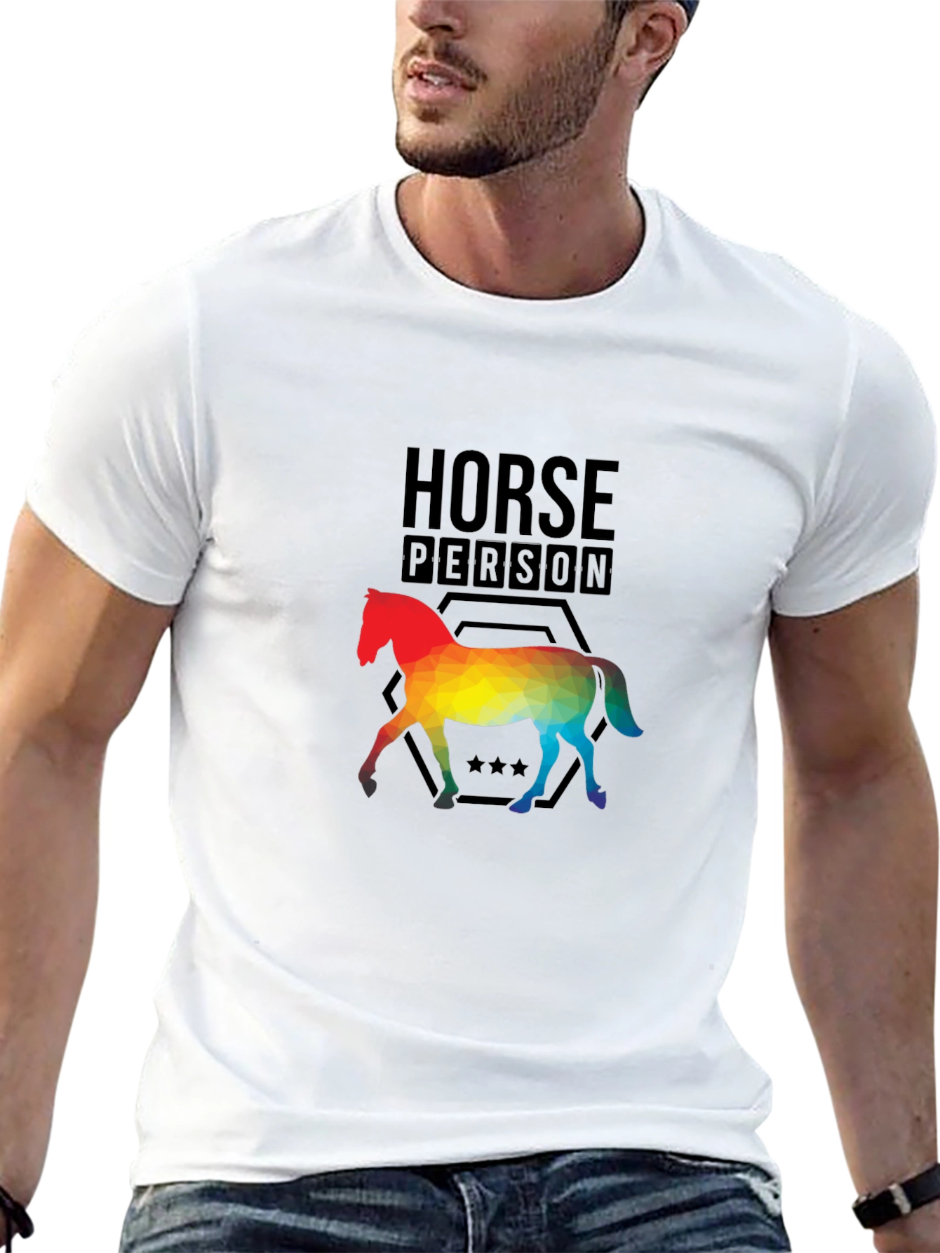 Horse Person T-Shirt - Colorful Equine Design