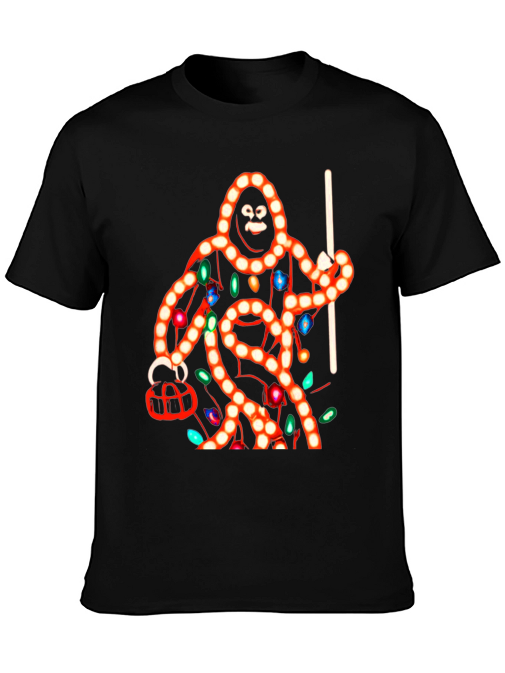 Sasquatch Christmas Lights T-Shirt
