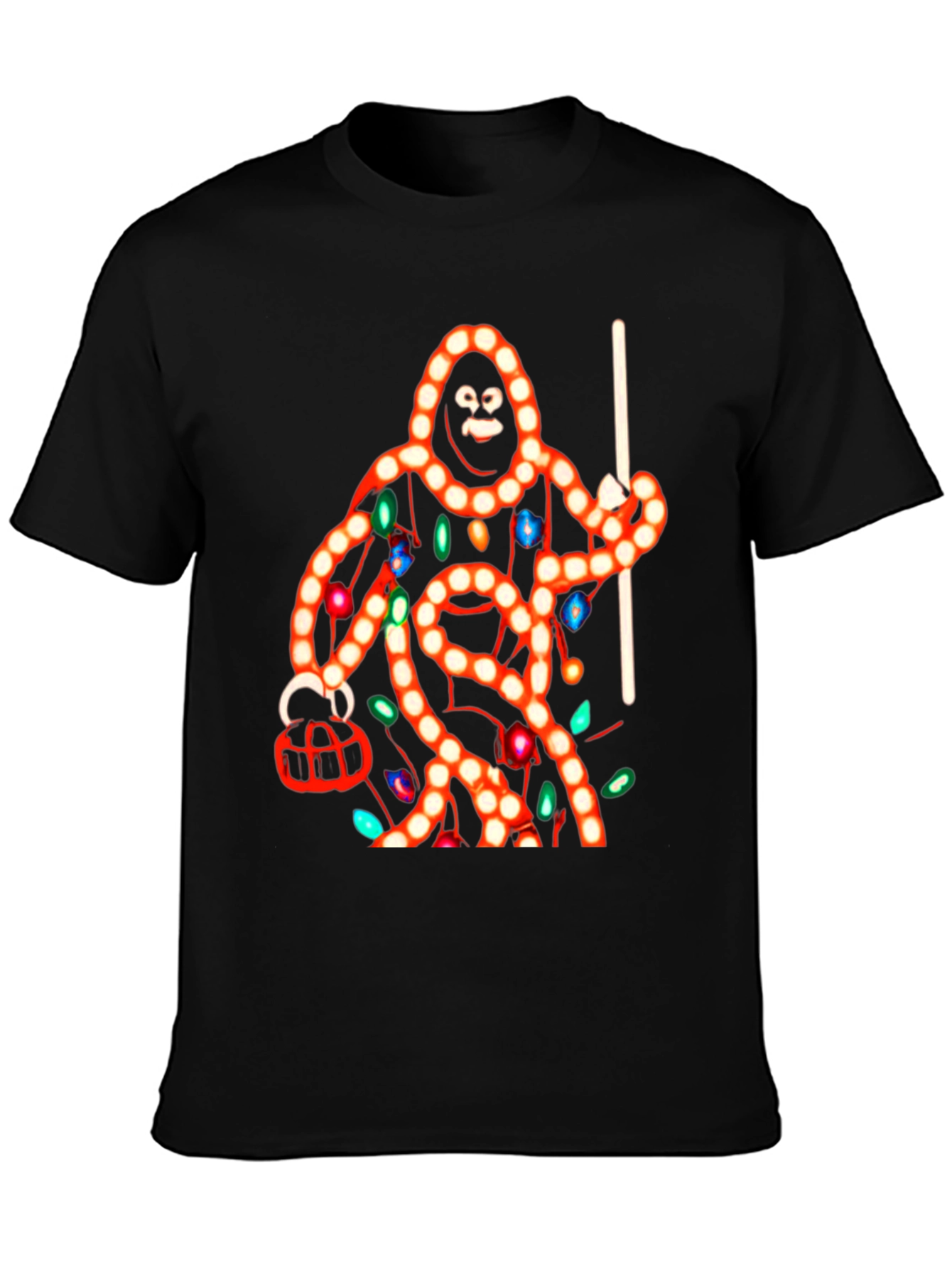 Sasquatch Christmas Lights T-Shirt