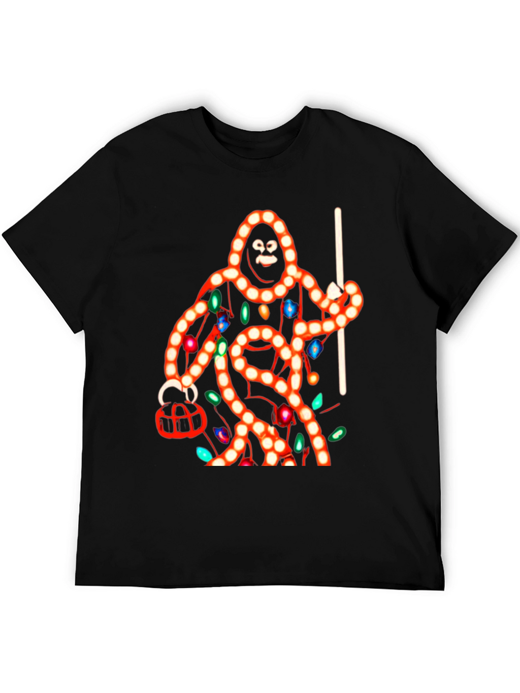 Sasquatch Christmas Lights T-Shirt