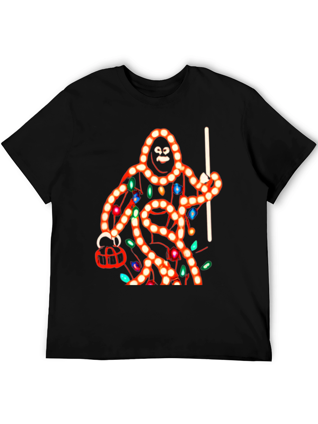 Sasquatch Christmas Lights T-Shirt