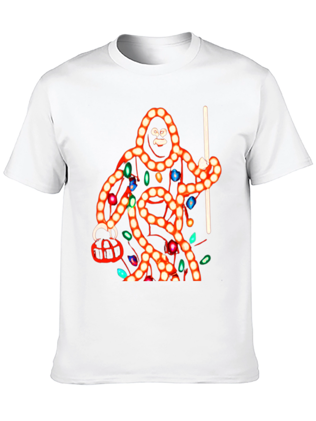 Sasquatch Christmas Lights T-Shirt