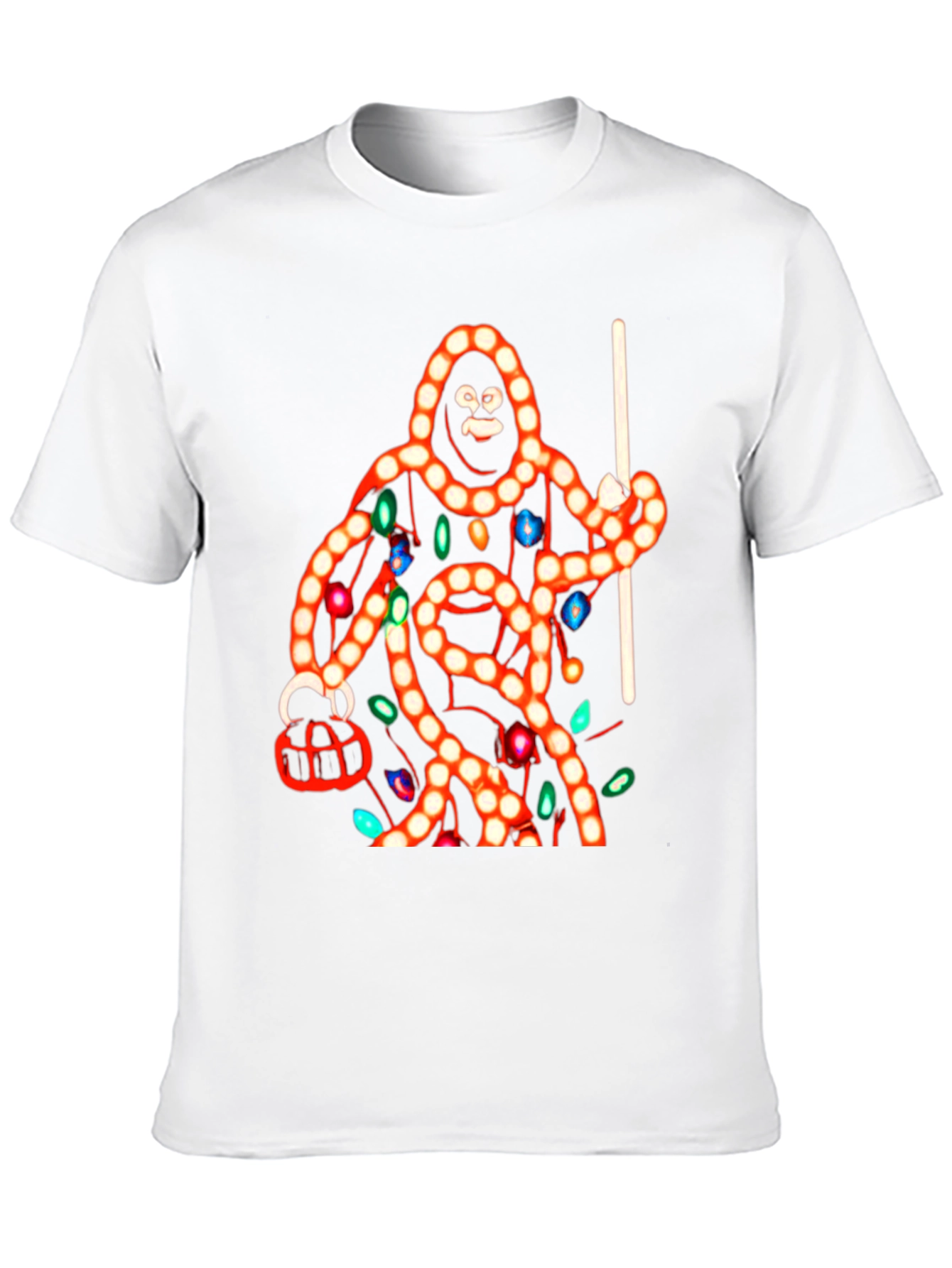 Sasquatch Christmas Lights T-Shirt