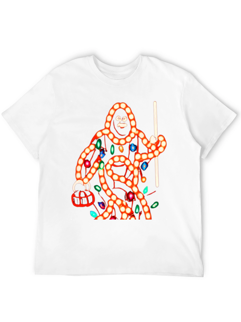 Sasquatch Christmas Lights T-Shirt