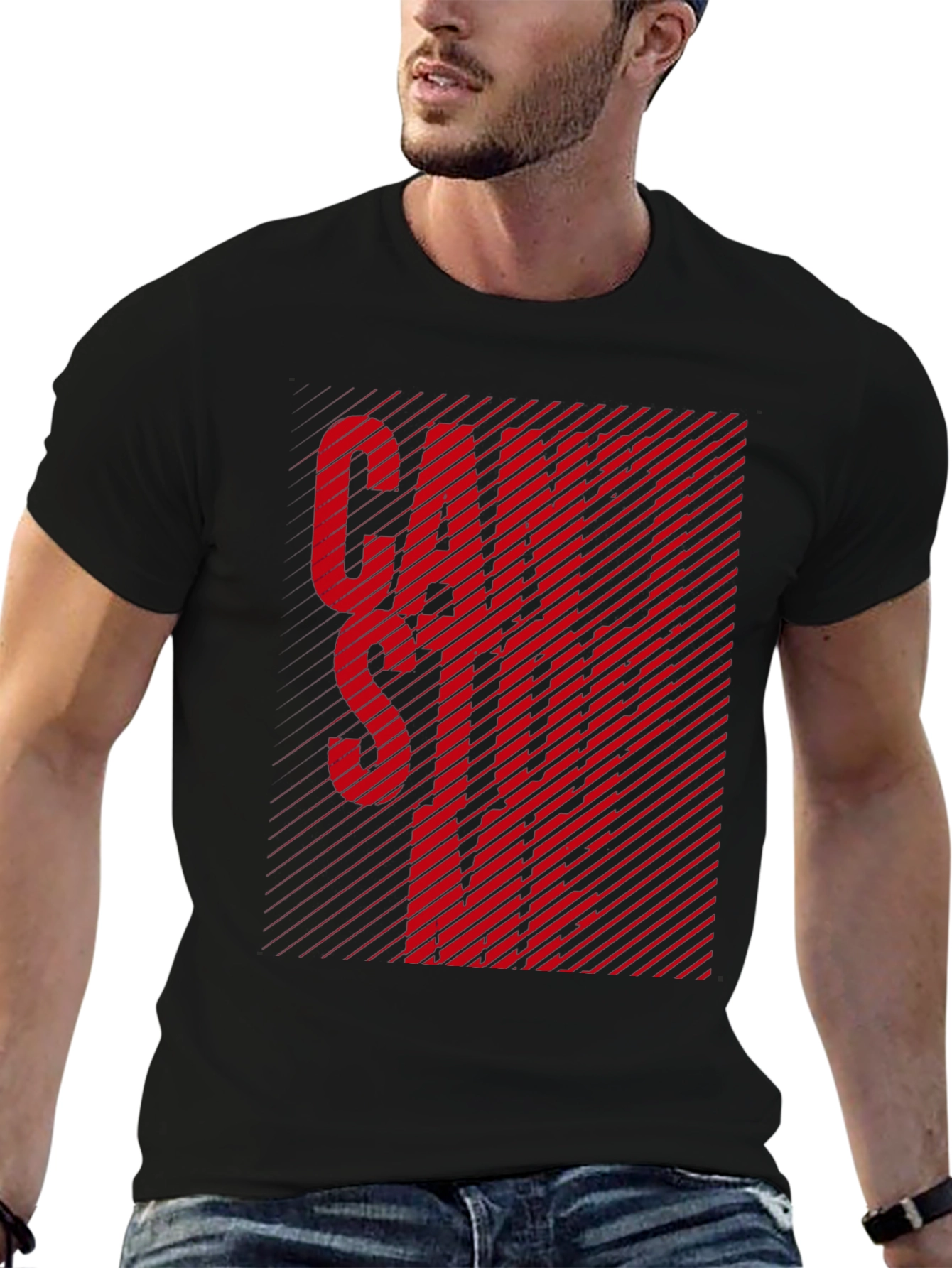 Bold Graphic Tee - Cant Stop Me Design
