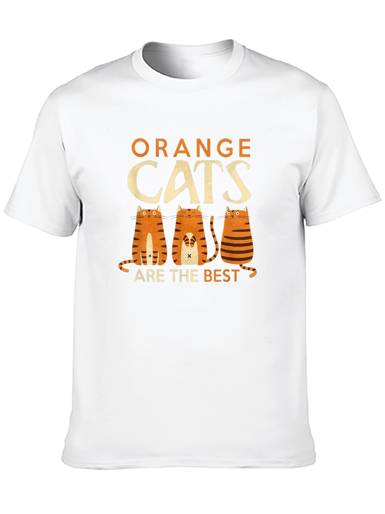 Orange Cats Graphic Tee - Unisex Cotton T-Shirt