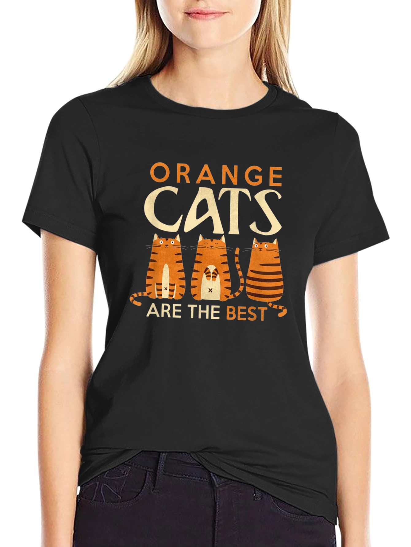 Orange Cats Graphic Tee - Unisex Cotton T-Shirt