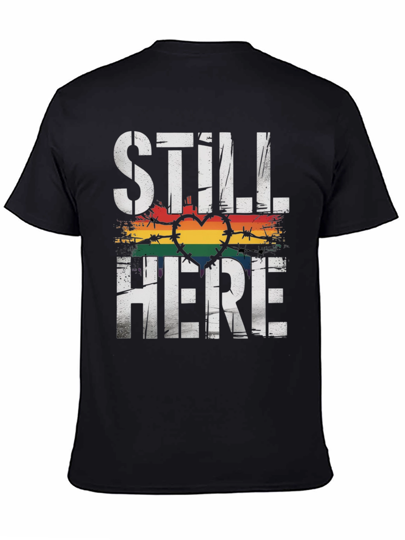 Still Here Pride LGBTQ+ Graphic Tee