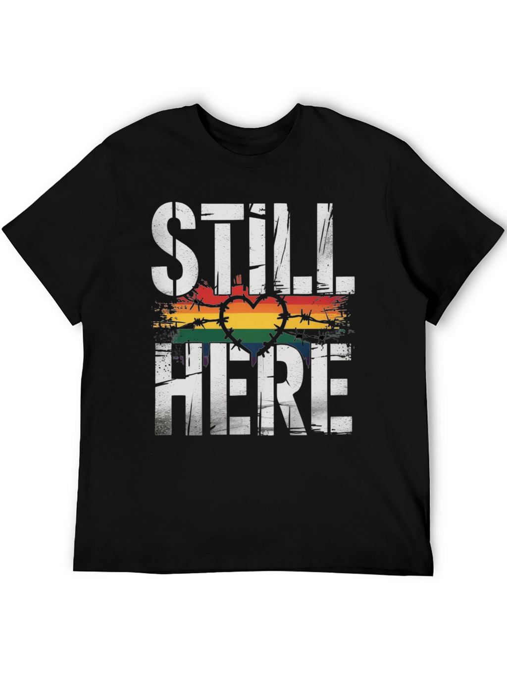 Still Here Pride LGBTQ+ Graphic Tee