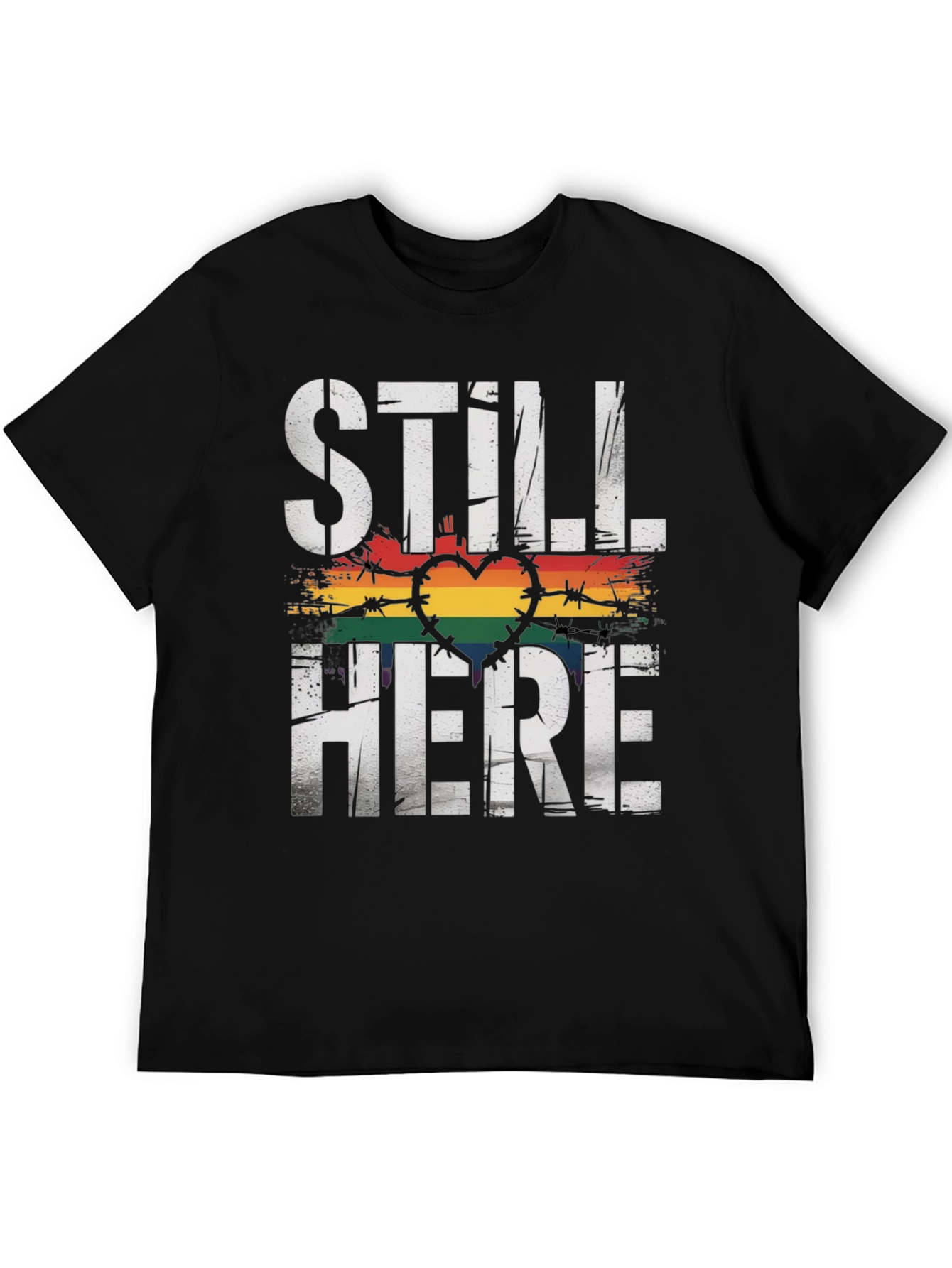 Still Here Pride LGBTQ+ Graphic Tee