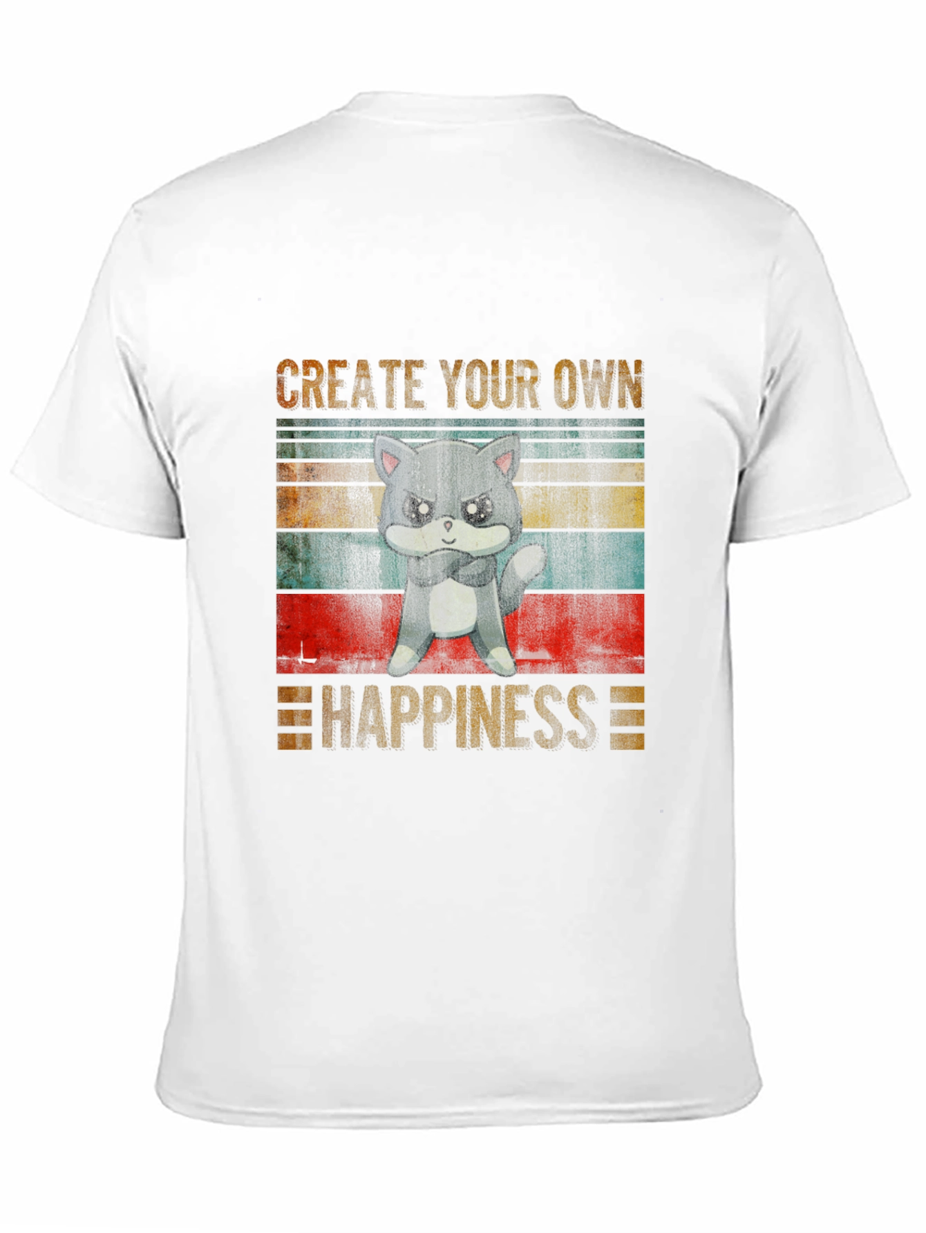 Create Your Own Happiness Grumpy Cat T-Shirt