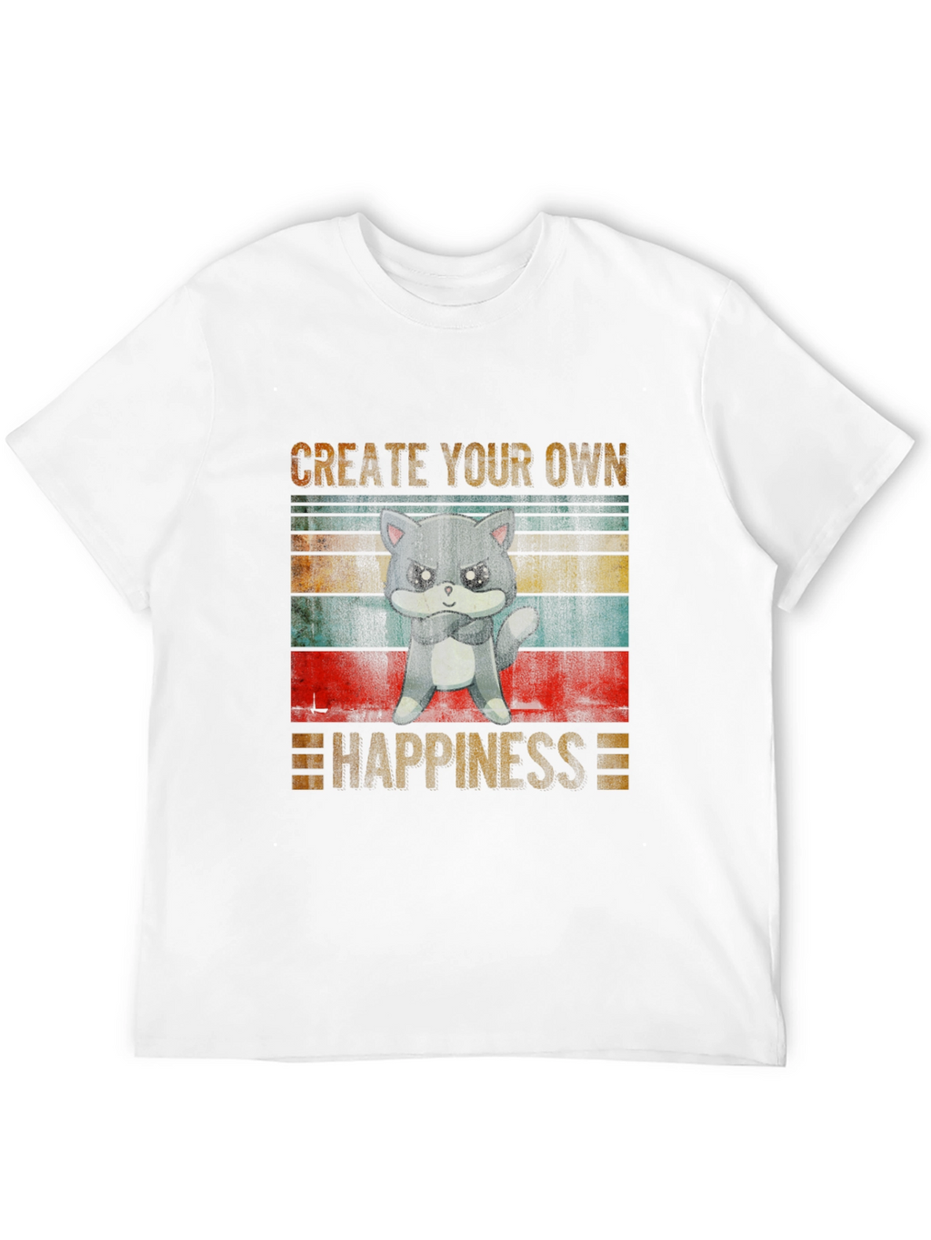 Create Your Own Happiness Grumpy Cat T-Shirt