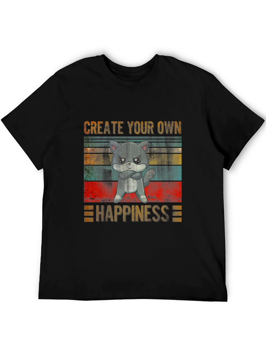 Create Your Own Happiness Grumpy Cat T-Shirt