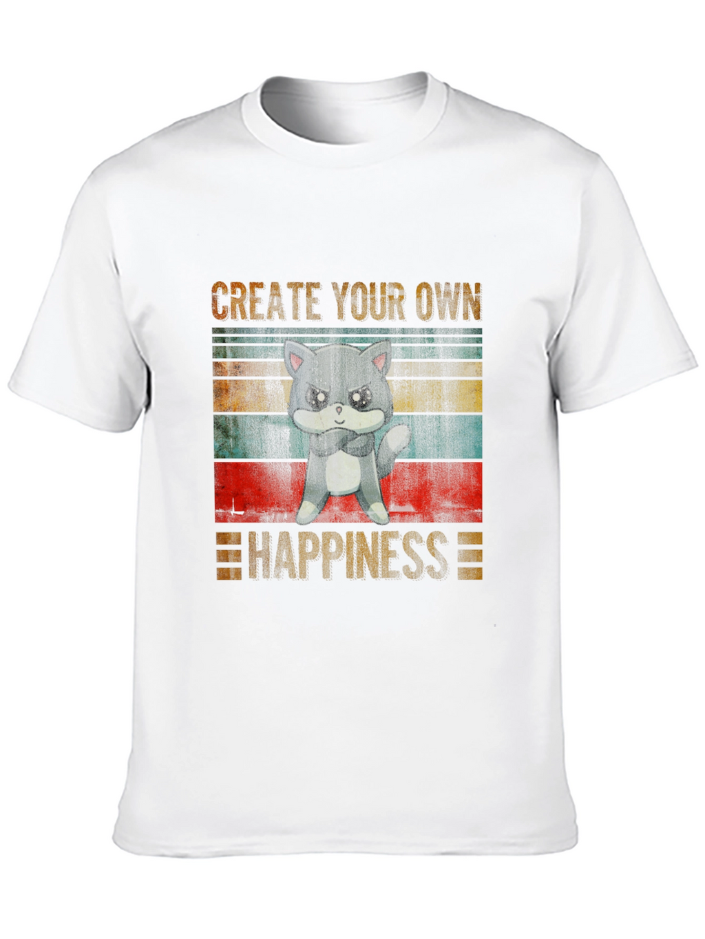 Create Your Own Happiness Grumpy Cat T-Shirt