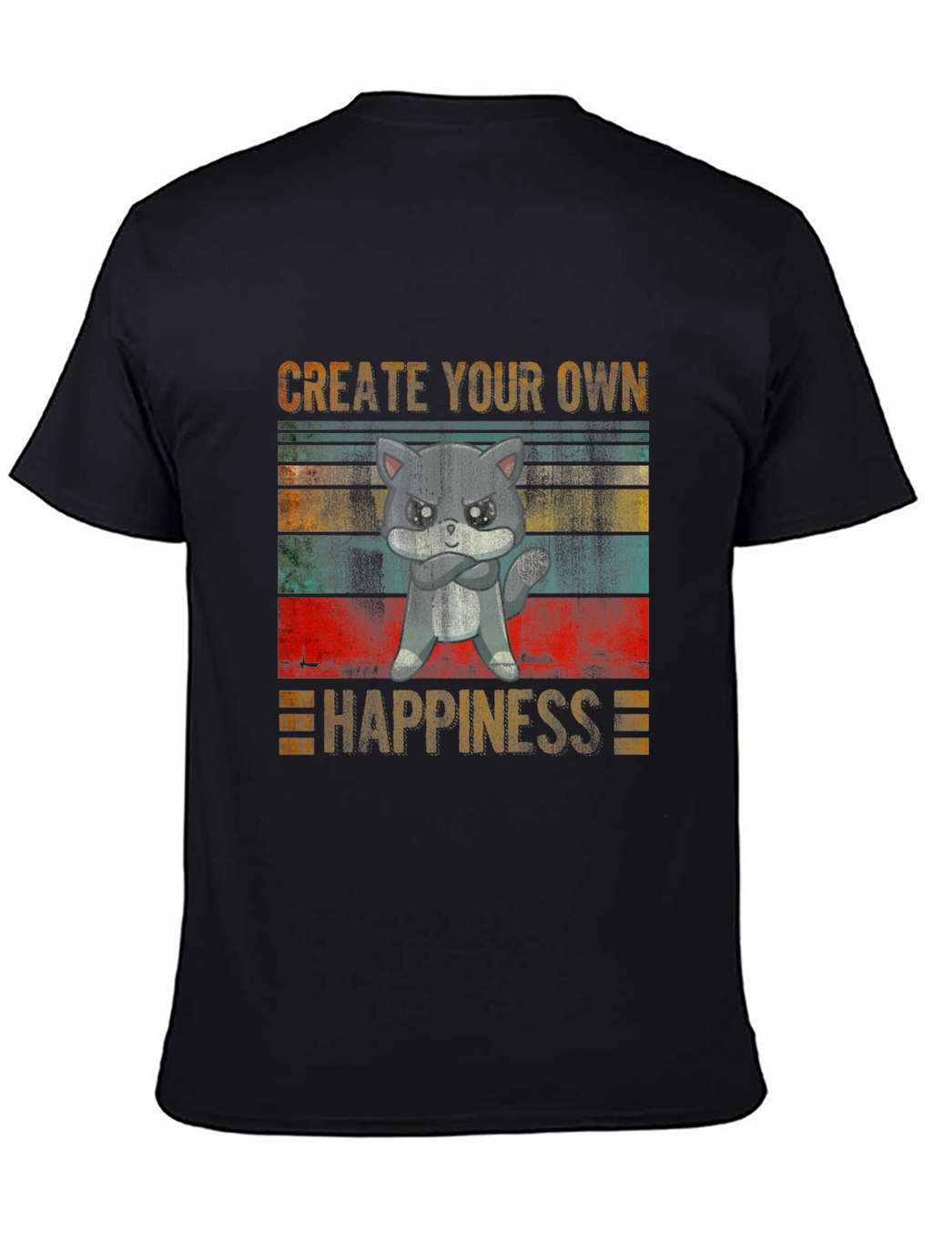 Create Your Own Happiness Grumpy Cat T-Shirt