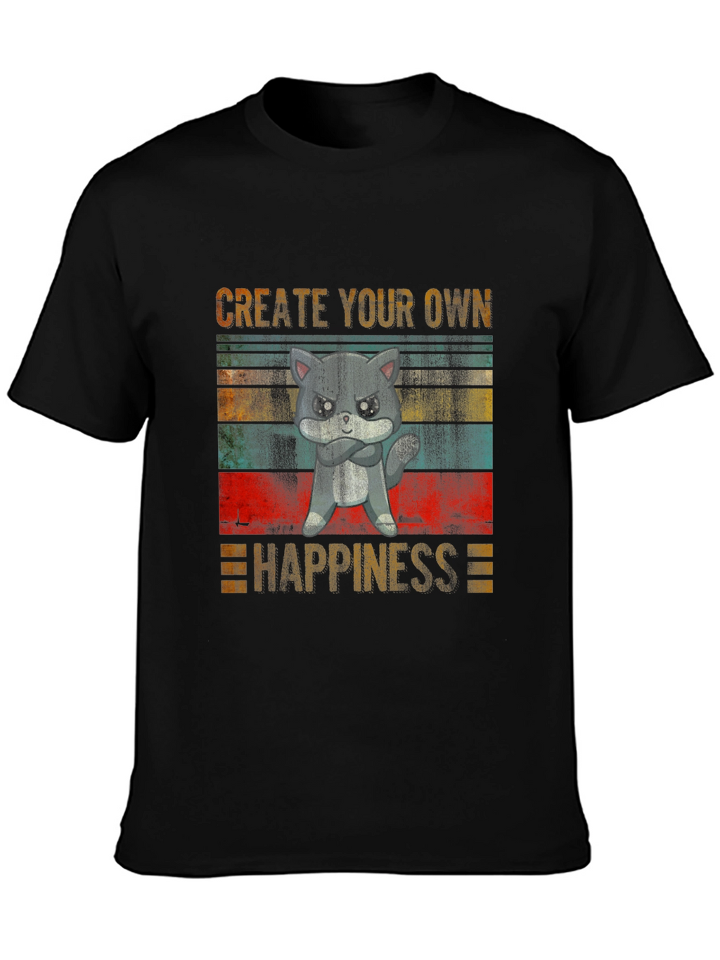 Create Your Own Happiness Grumpy Cat T-Shirt