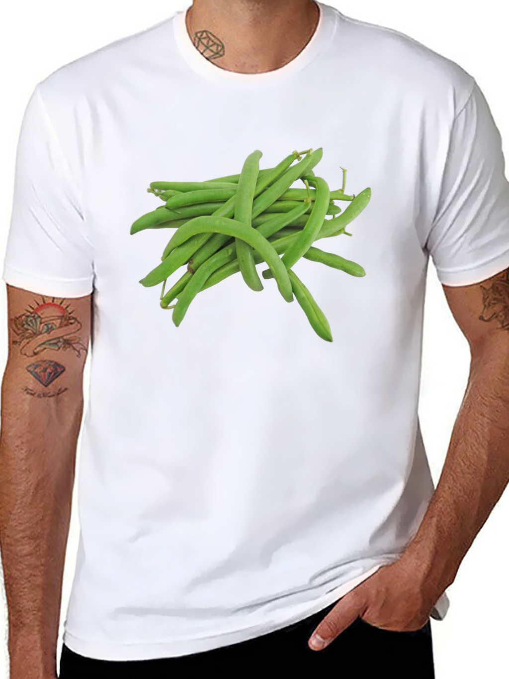 Green Bean T-Shirt - Novelty Vegetable Tee