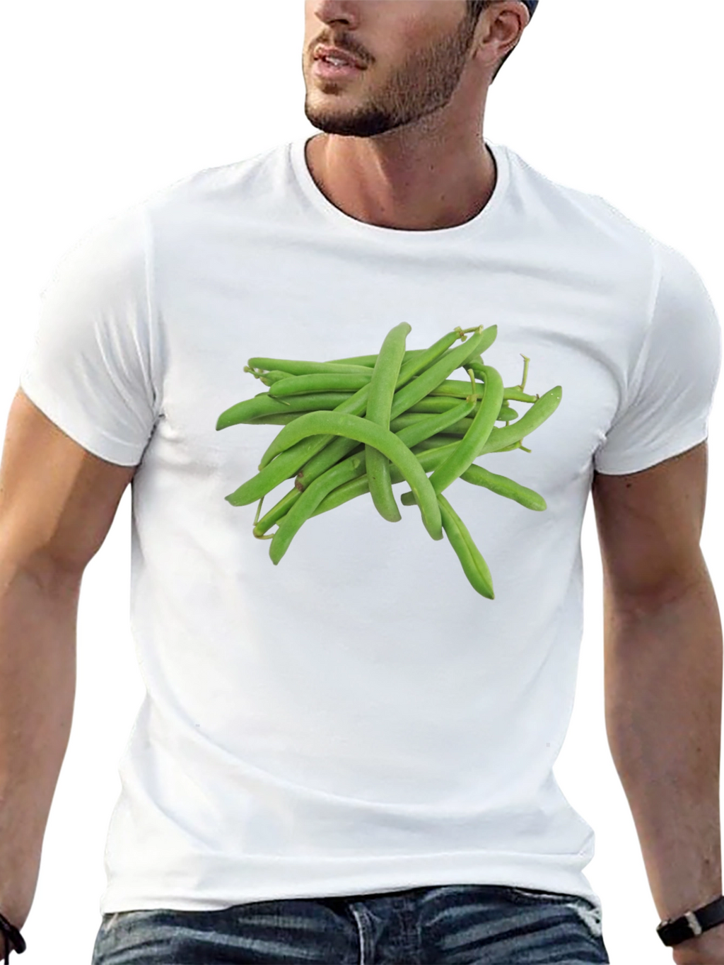 Green Bean T-Shirt - Novelty Vegetable Tee