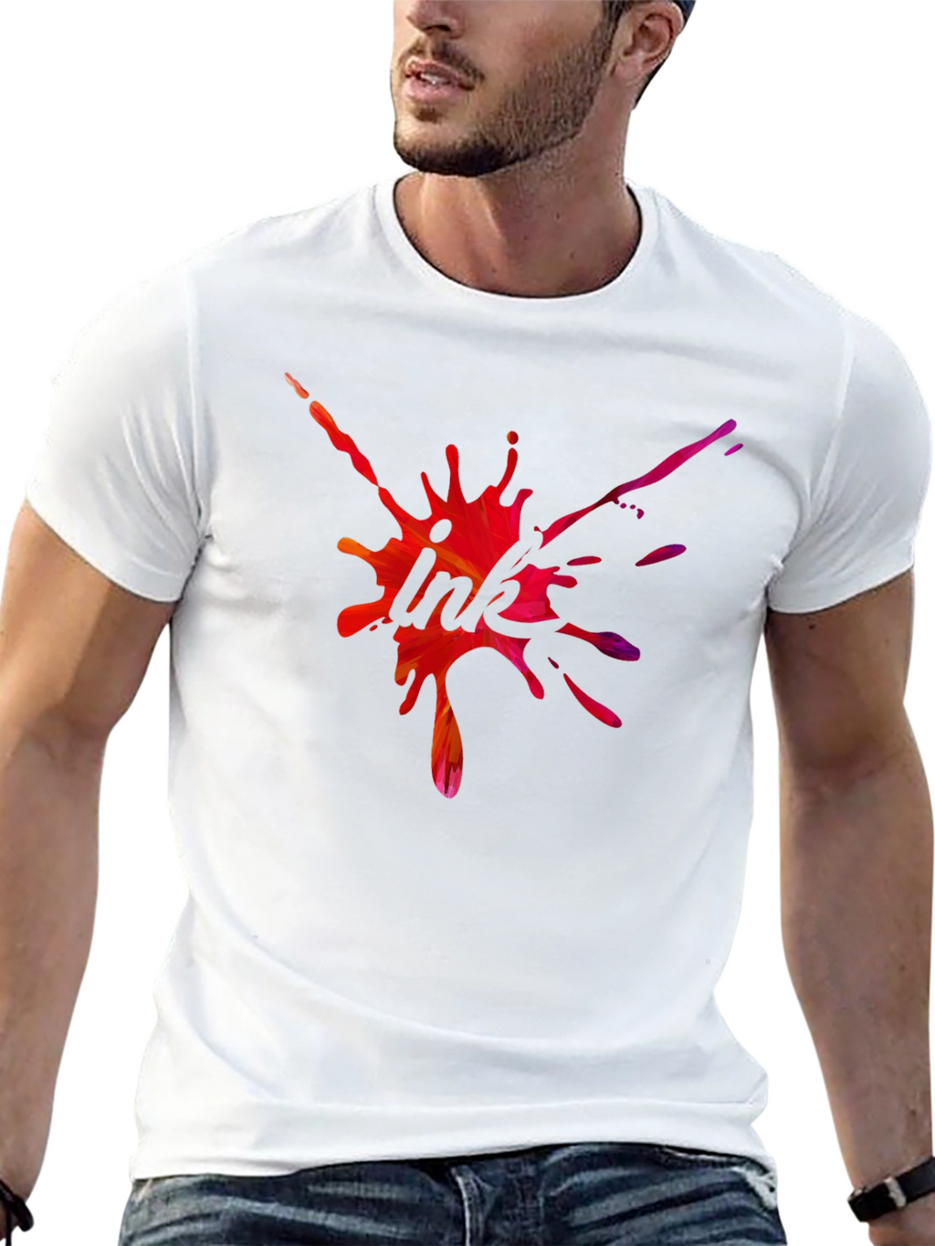 Ink Splash T-Shirt - Abstract Graphic Tee