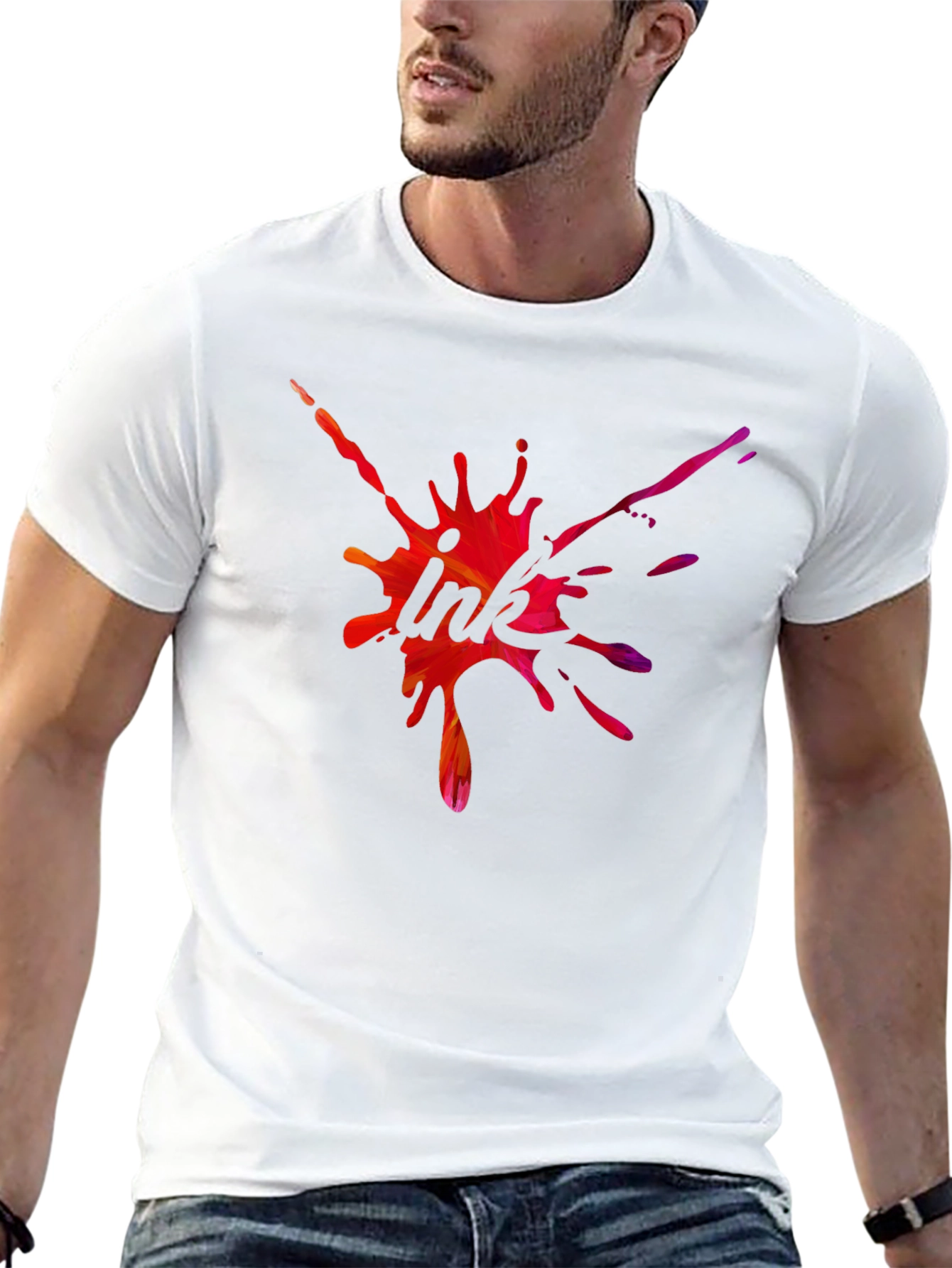 Ink Splash T-Shirt - Abstract Graphic Tee