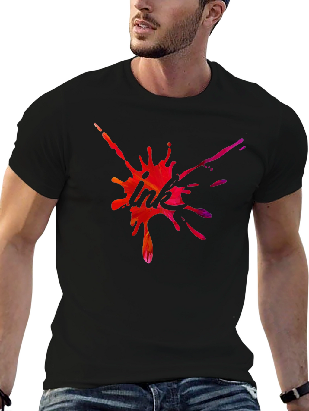 Ink Splash T-Shirt - Abstract Graphic Tee