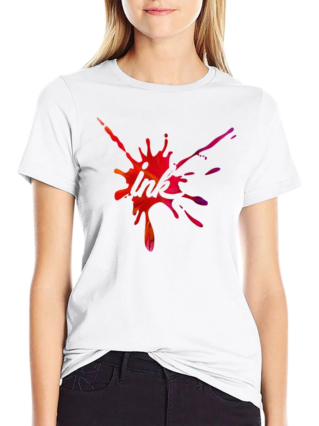 Ink Splash T-Shirt - Abstract Graphic Tee