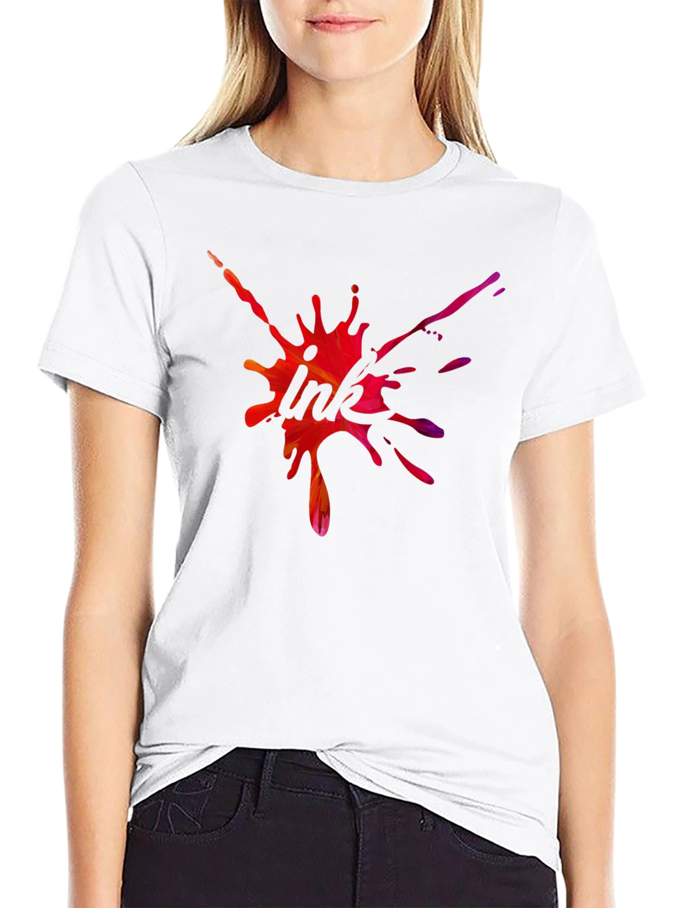 Ink Splash T-Shirt - Abstract Graphic Tee