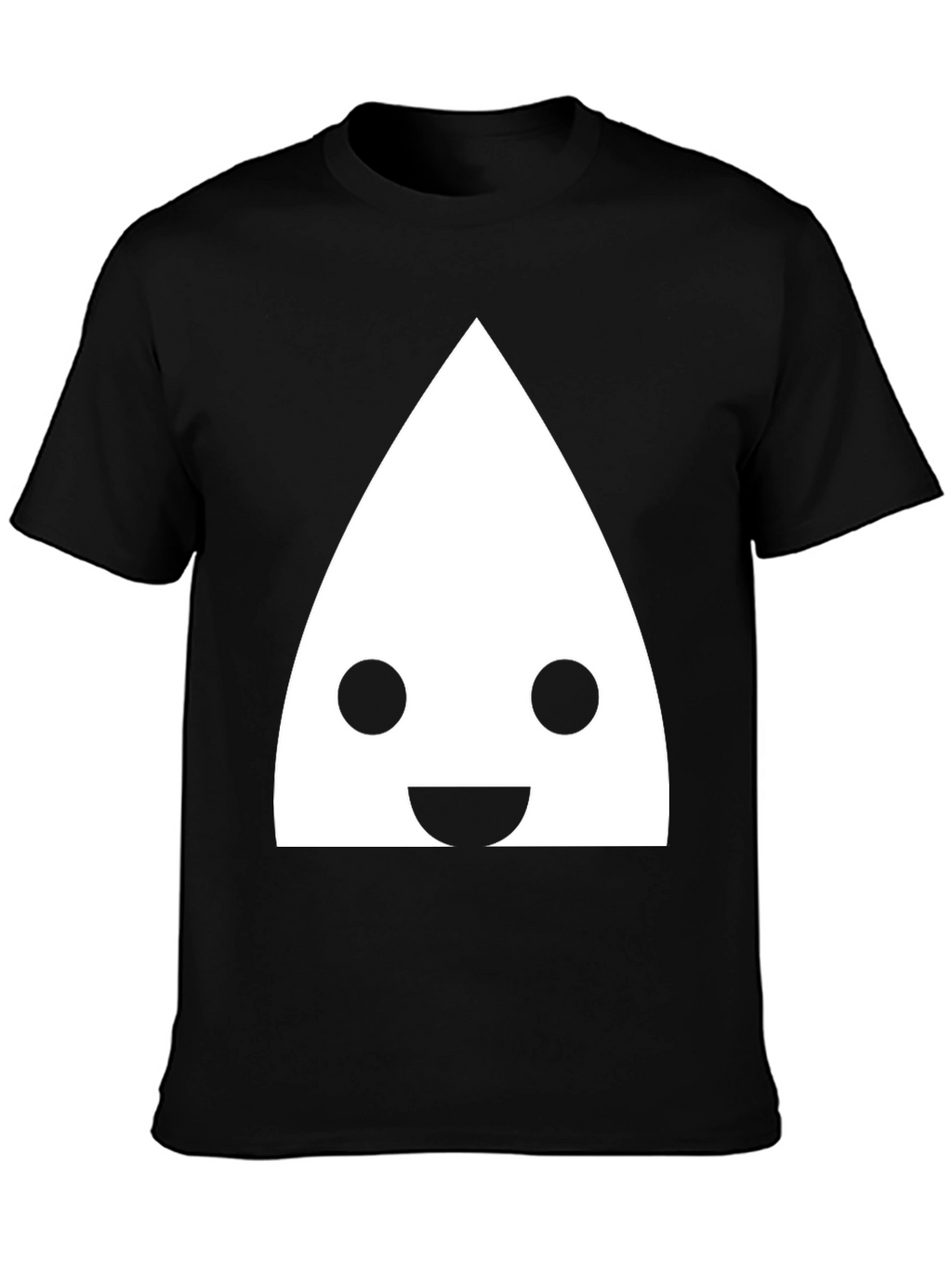 Fun Triangle Face Black T-Shirt