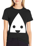 Fun Triangle Face Black T-Shirt